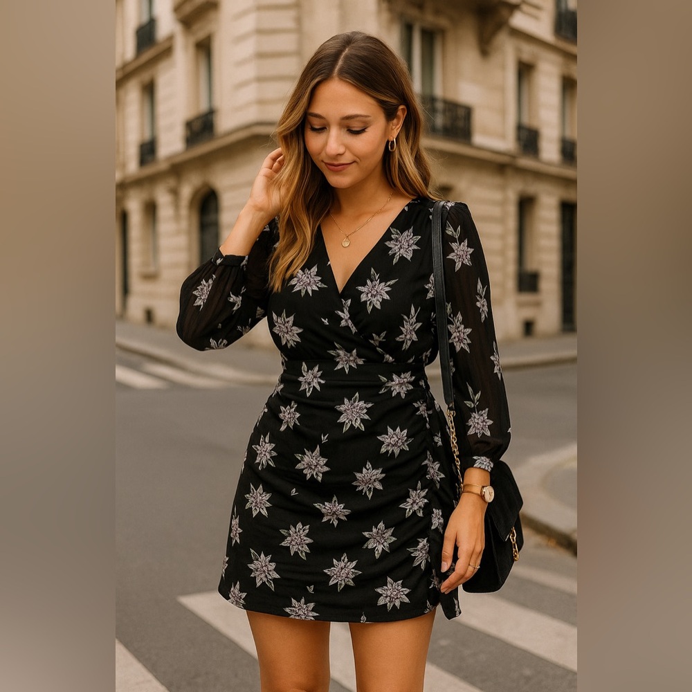heartloom anthea bouquet long sleeves floral dress Jan sale
